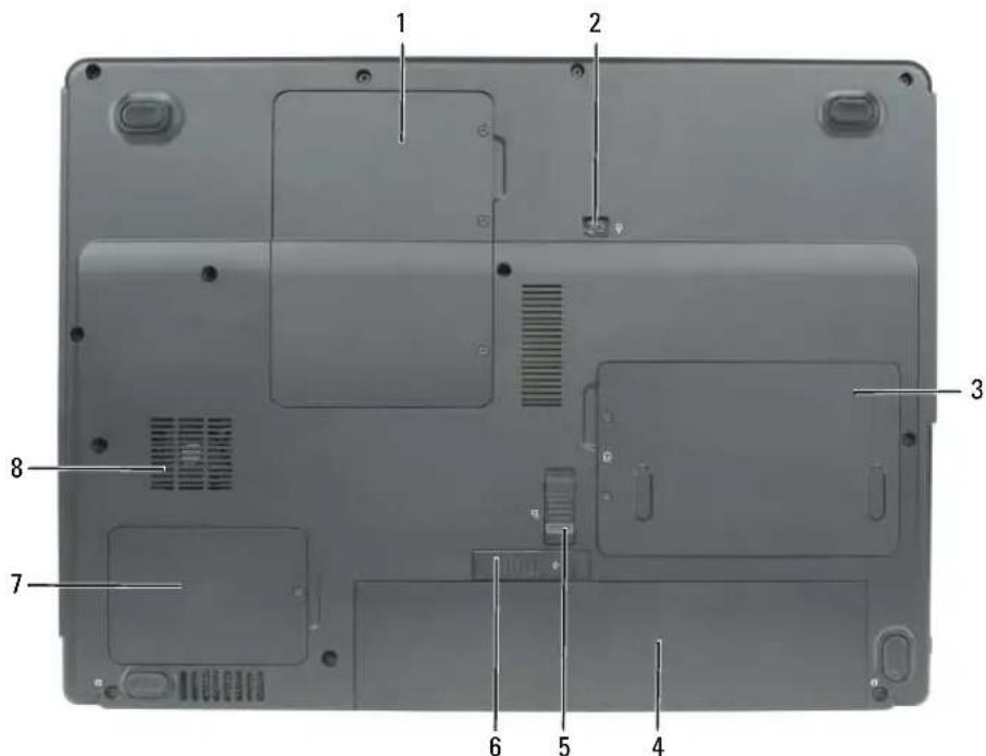DELL Latitude 120L - Vista inferiore - 1