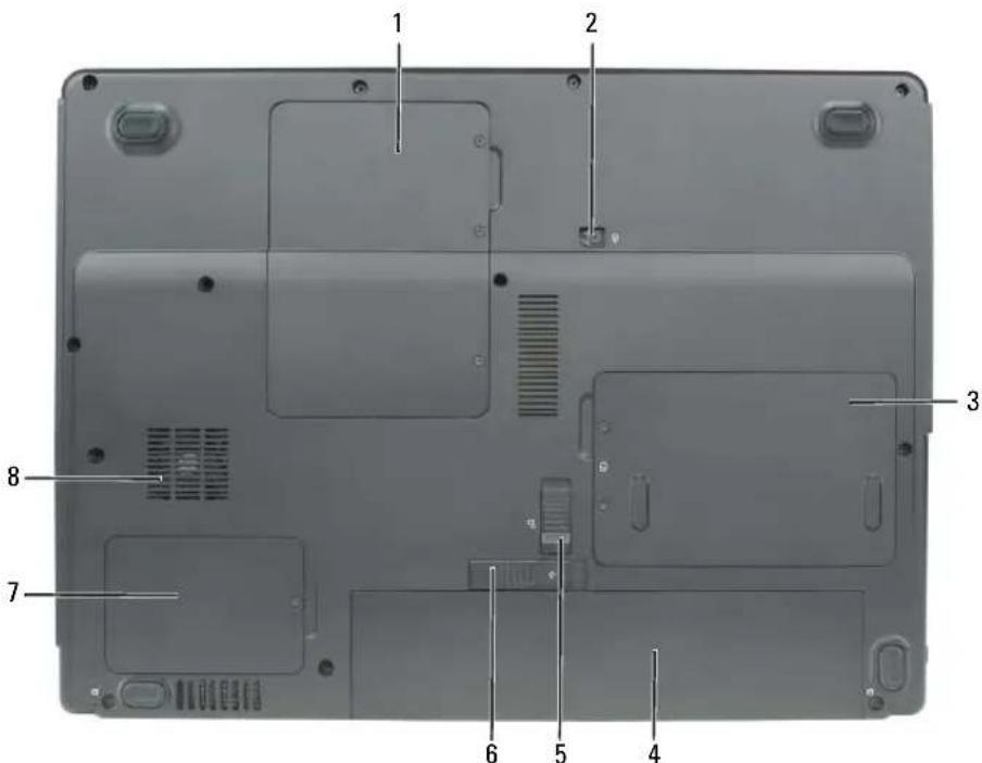DELL Latitude 120L - Bottom View - 1