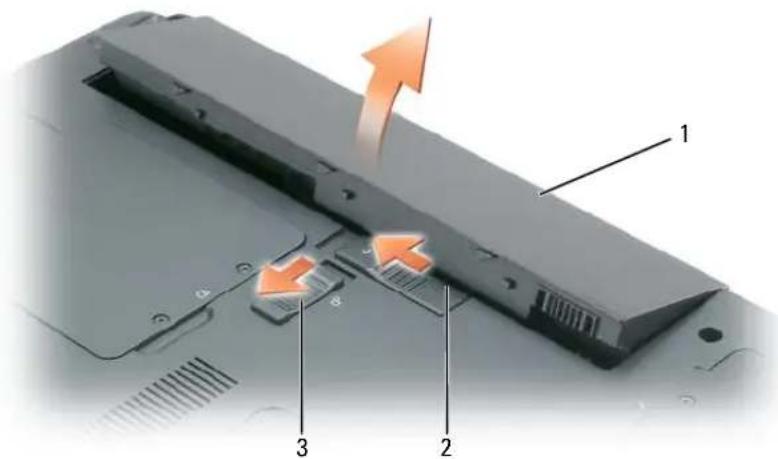 DELL Latitude 120L - Sostituzione della batteria - 4
