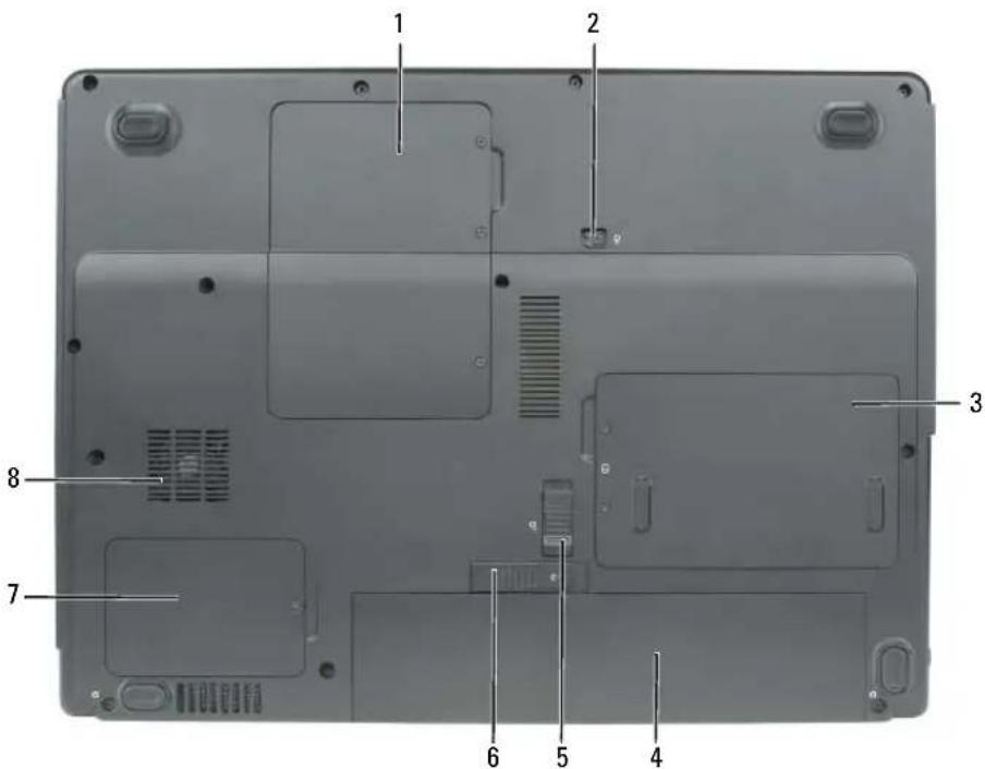 DELL Latitude 120L - Vista inferior - 1