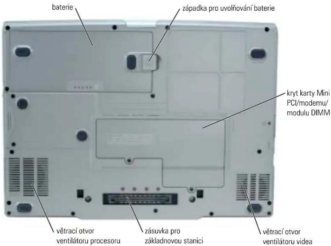 DELL Precision M70 - Pohled zdola - 1