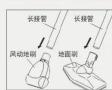 HAIER ZW1200-222 - 长接管与地面刷连接 - 1