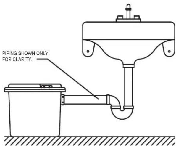 PIPING SHOWN ONLY FOR CLARITY.