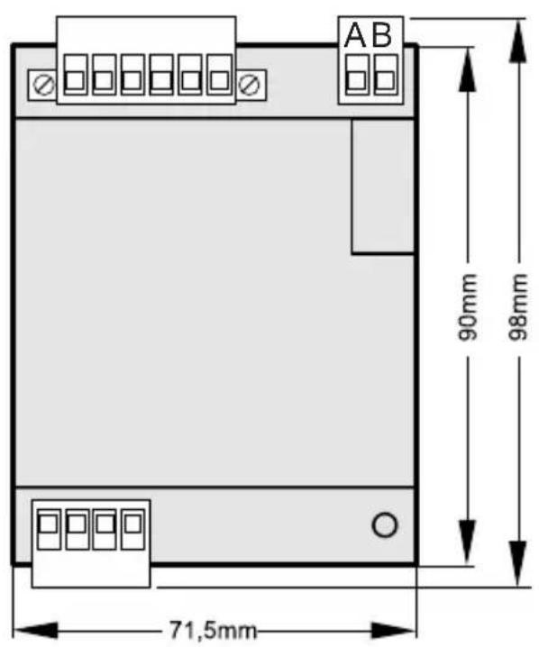 Janitza UMG 103-CBM - Schémas dimensionnels - 1