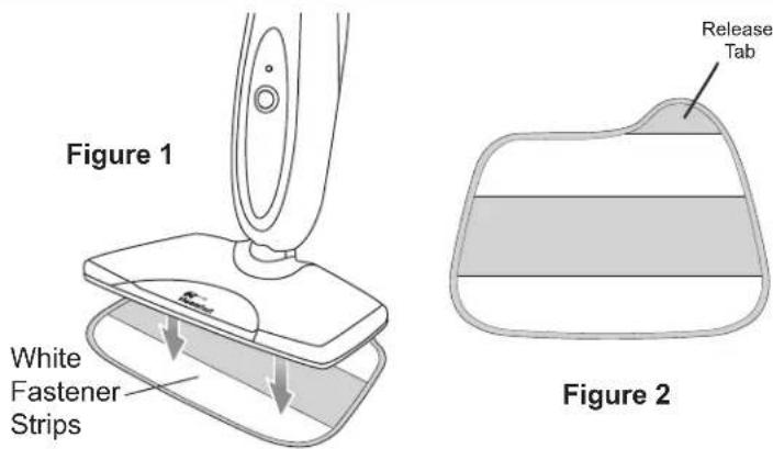 Figure 1 White Fastener Strips Release Tab Figure 2