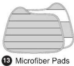 13 Microfiber Pads