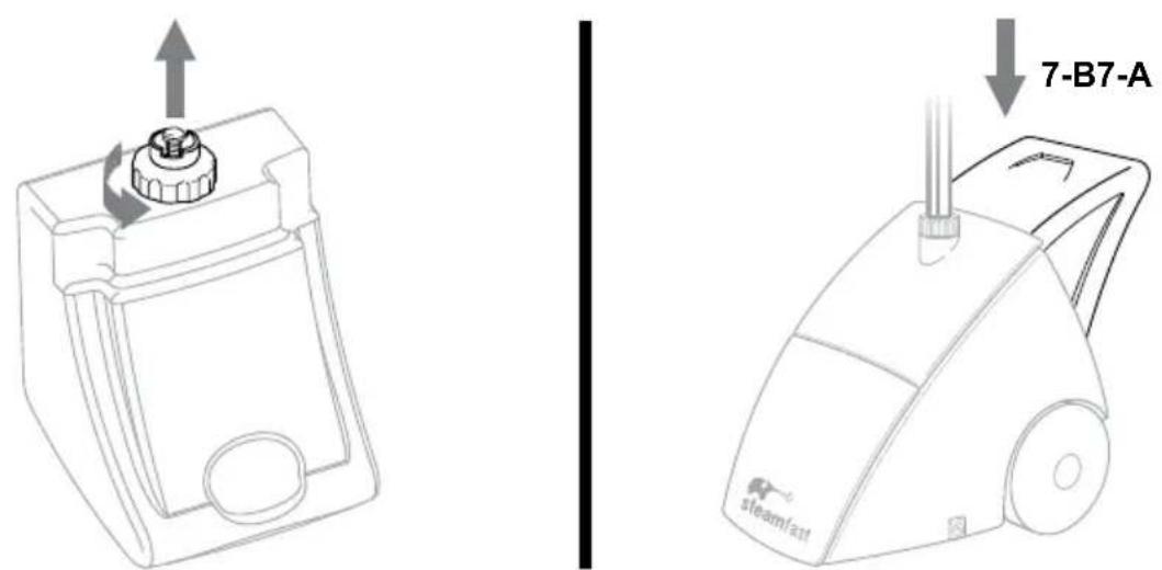 SteamFast SF-540 - CONEXIÓN DEL ACCESORIO PARA PLIEGUES - 2