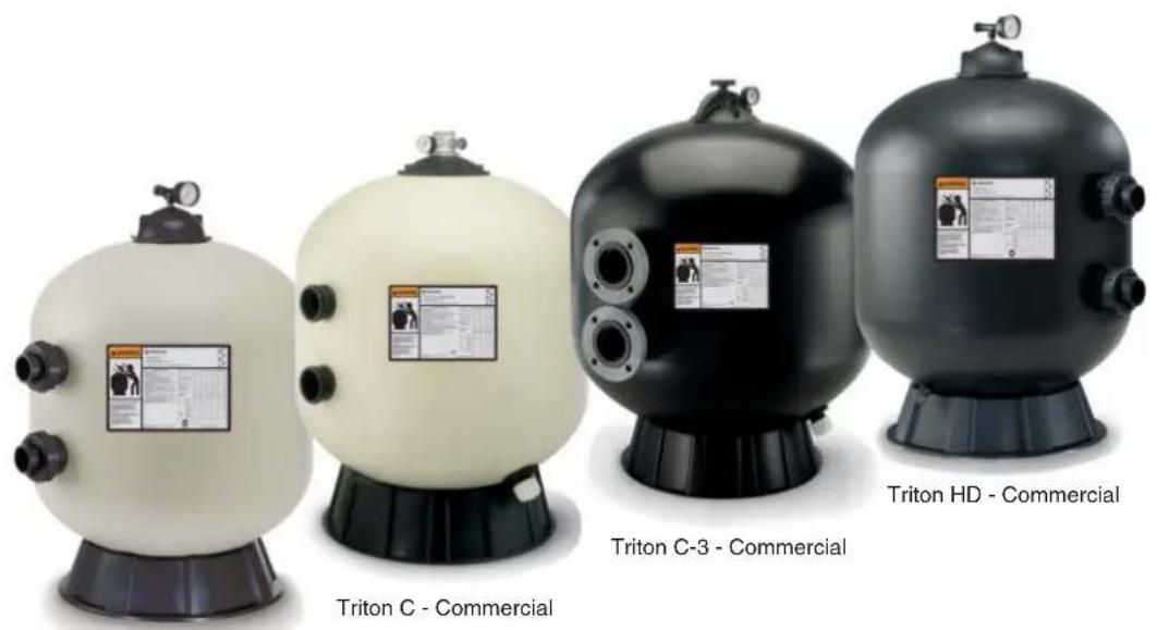 Pentair Triton TR 40 - Triton® HD Side Mount Sand Filters - 1
