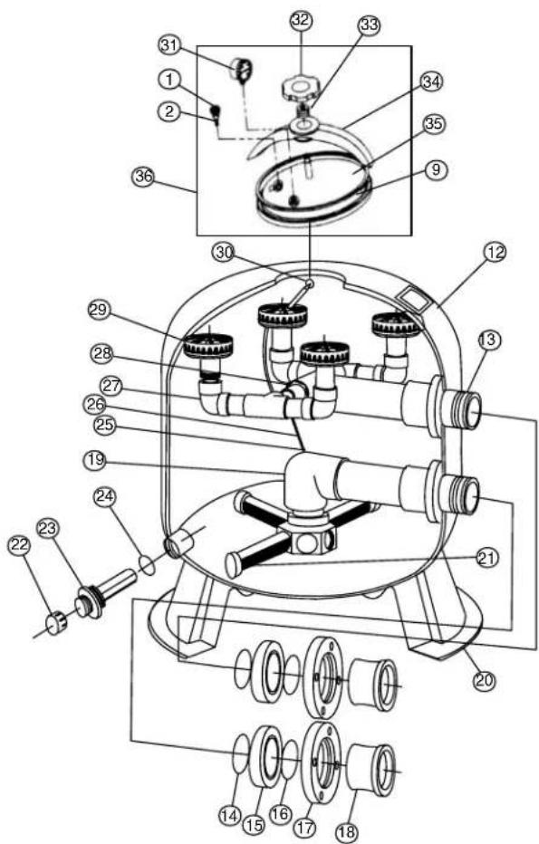 Pentair Triton TR 40 - Replacement Parts - 2