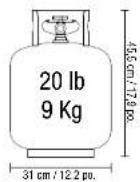 Uniflame GBC1405SP - Installer la bouteille de propane - 1