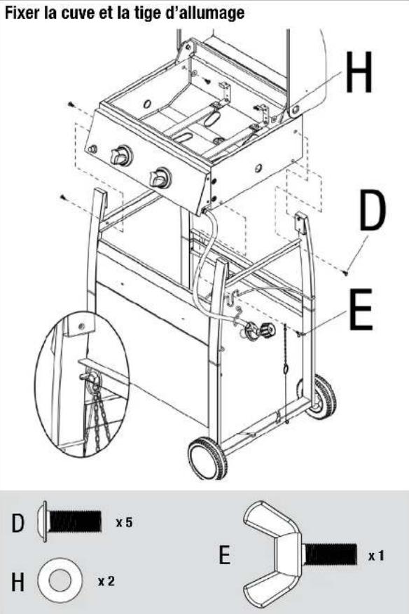 Uniflame GBC1405SP - Instructions d'assemblage (suite) - 9