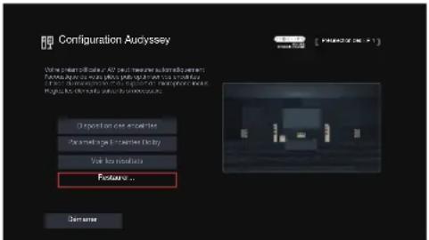 DENON AVR-S770H - Retour aux réglages "Conf. Audyssey®" - 1