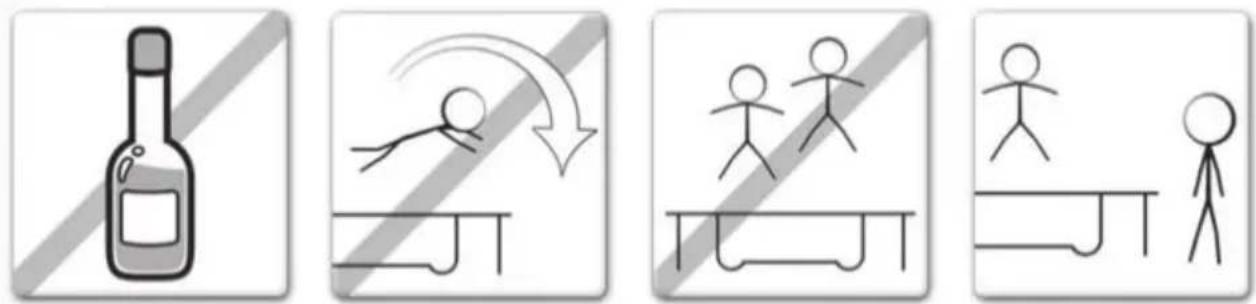 Exit Toys Black Edition - VORSICHTSMASSNAHMEN FÜR DEN GEBRAUCH DES TRAMPOLINS - 1