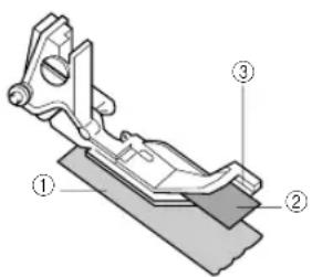 BROTHER 4234DT - Comment placer le tissu - 1
