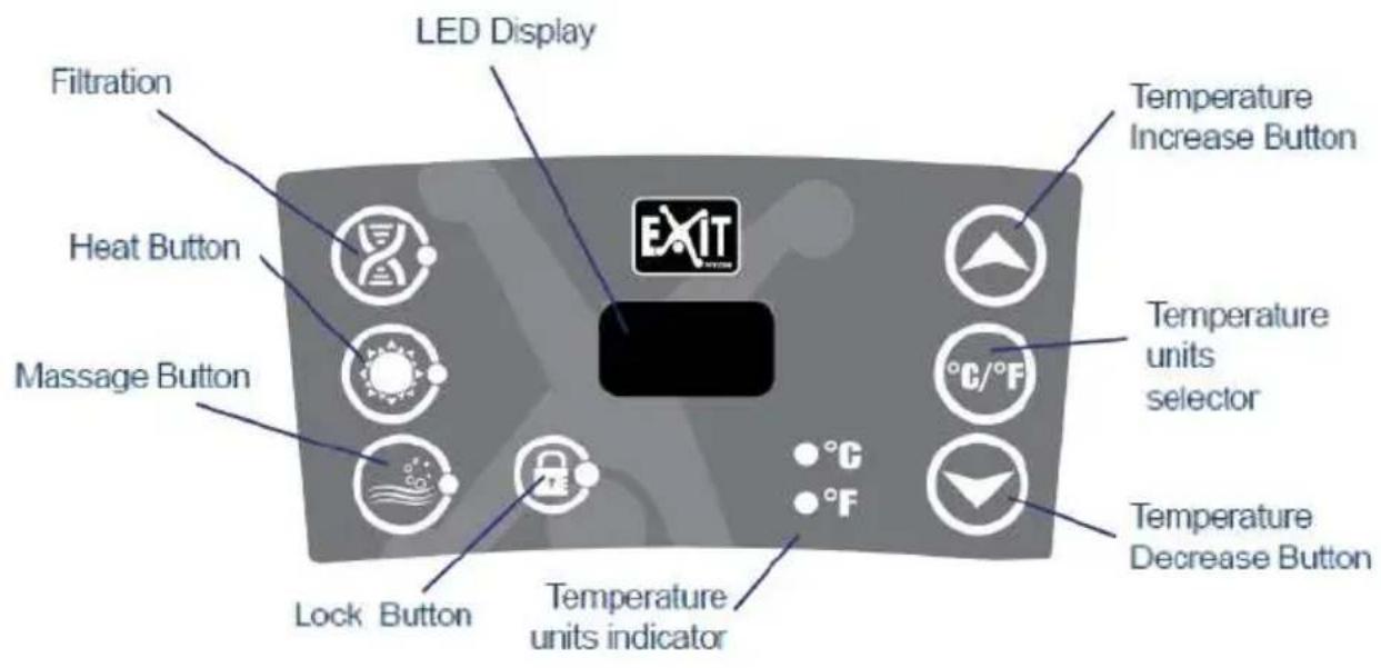 Exit Toys Deluxe spa - Control panel - 4
