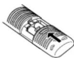 MARANTZ DV-12S1 - Putting the batteries in the remote - 3