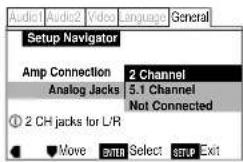MARANTZ DV-12S1 - Sélectionnez le type de connexions audio analogiques que vous avez établies avec votre amplificateur/récepteur. - 1