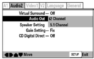 MARANTZ DV-12S2 - - Réglez-le dans le navigateur d'installation (réglage par défaut : 2 Channel) - 1
