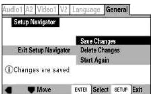 MARANTZ DV-12S2 - Sélectionnez "Save Changes" pour activer les réglages. - 1