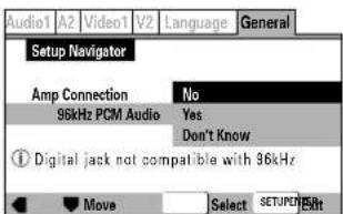 MARANTZ DV-12S2 - Vérifiez si votre amplificateur est compatible avec les signaux audio à 96 kHz. - 1