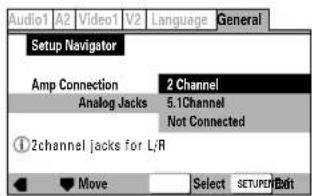 MARANTZ DV-12S2 - Sélectionnez le type de raccordements audio analogiques de votre amplificateur/récepteur. - 1
