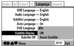 MARANTZ DV-12S2 - • R églage par défaut : On - 1