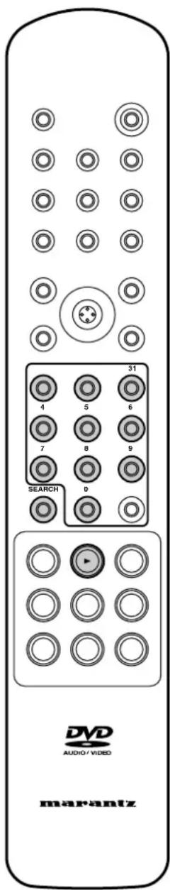 31 4 5 6 7 8 9 SEARCH D DVD AUDIO/VIDEO marantz
