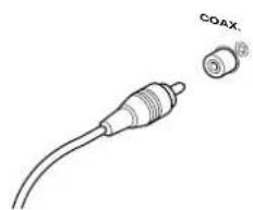 MARANTZ DV-12S2 - Raccordement des câbles coaxiaux - 1