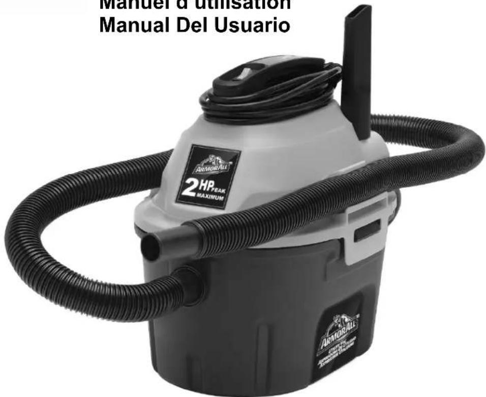 Armor All AA255 - Operator's Manual Manuel d'utilisation Manual Del Nombre - 1