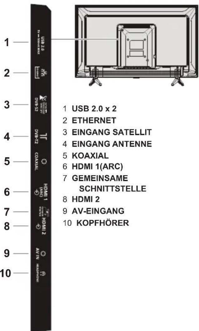 PANASONIC TX-32LSW504S - Anschlussklemmen - 1