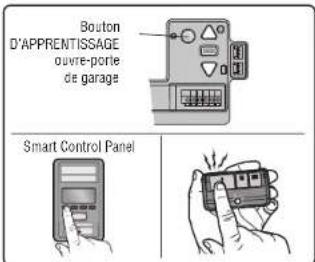 Bouton D'APPRENTISSAGE ouvre-porte de garage Smart Control Panel