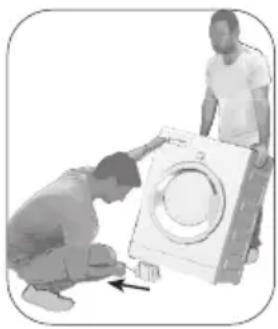 BEKO WUBT9212XBW - Retrait des renforts de conditionnement (se le produit a) - 1