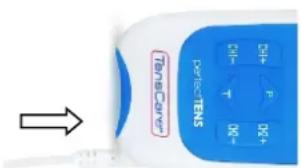 TensCare Perfect TENS - BRANCHEMENT DES CABLES - 1
