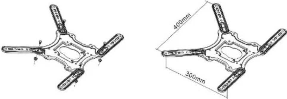 Digitus DA-90377 - UNIVERSAL FULL MOTION TV WALL MOUNT, 23" – 55" - 12
