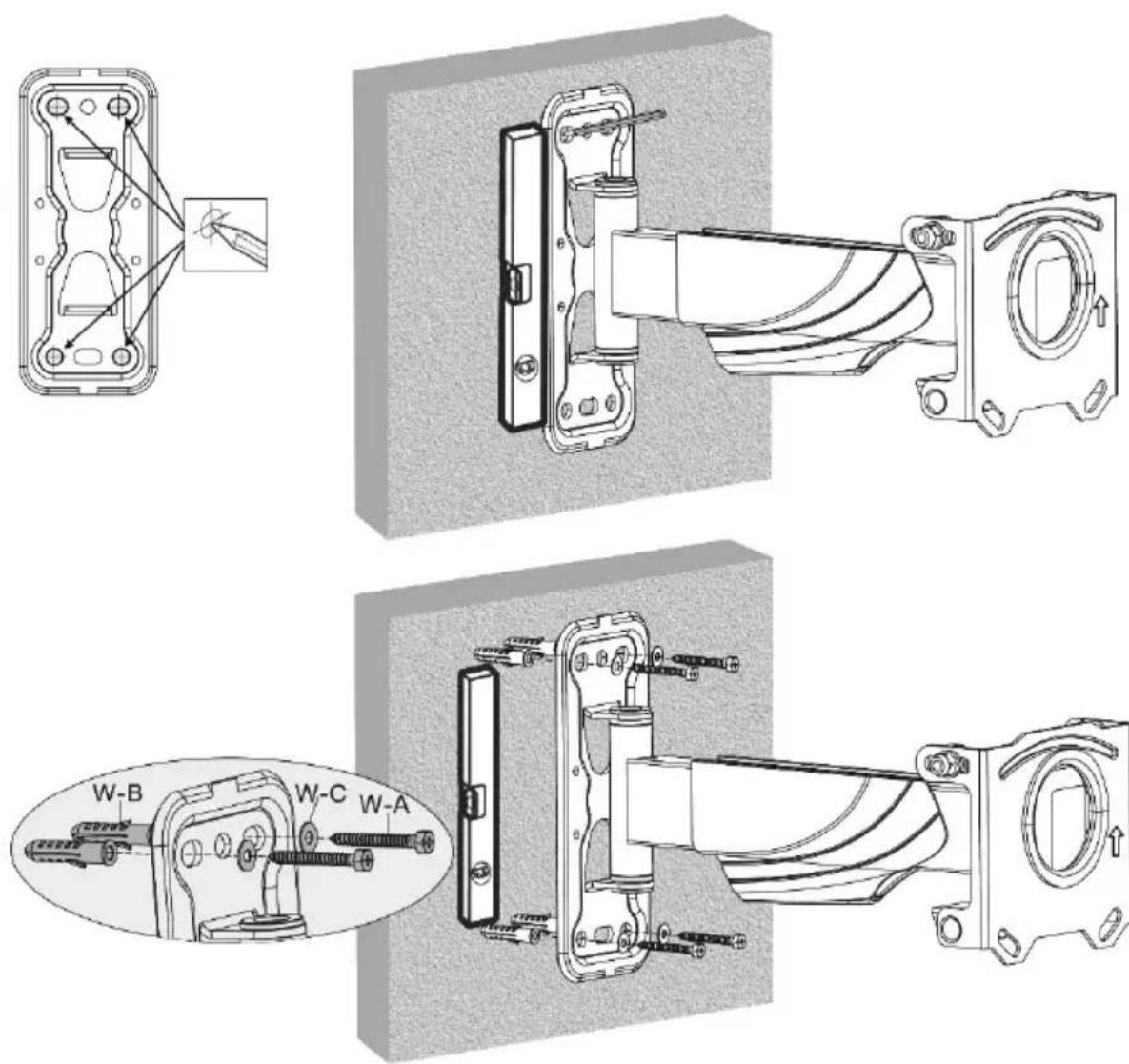 Digitus DA-90377 - UNIVERSAL FULL MOTION TV WALL MOUNT, 23" – 55" - 8