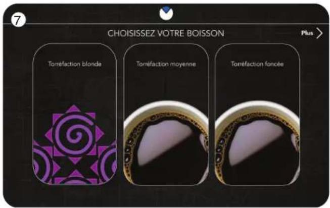 CHOISISSEZ VOTRE BOISSON Torréfaction blonde Torréfaction moyenne Torréfaction foncée