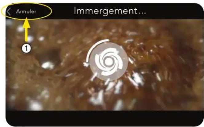 Annuler Immergement... ①