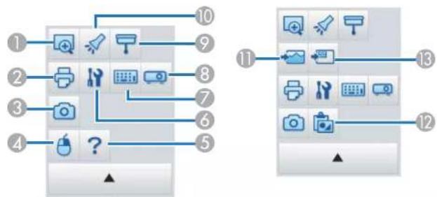 EPSON ELPDC07 - Fonctions du panneau des outils - 1