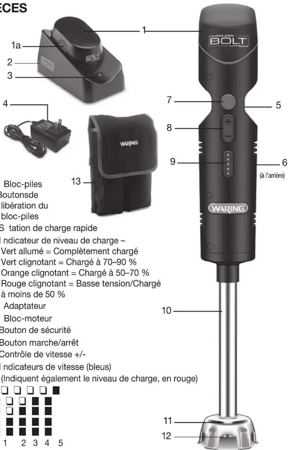 Waring Commercial Bolt WSB38X2 - PIÈCES - 1