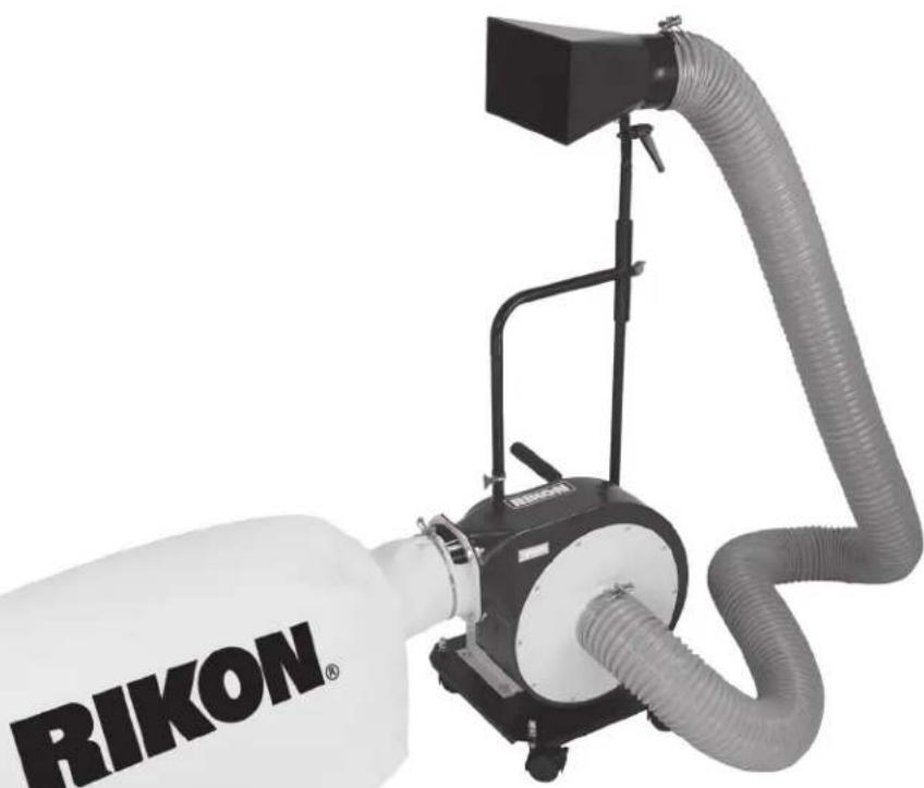 RIKON 60-105 - Dépoussièreur portatif 1HP Avec support mural - 2