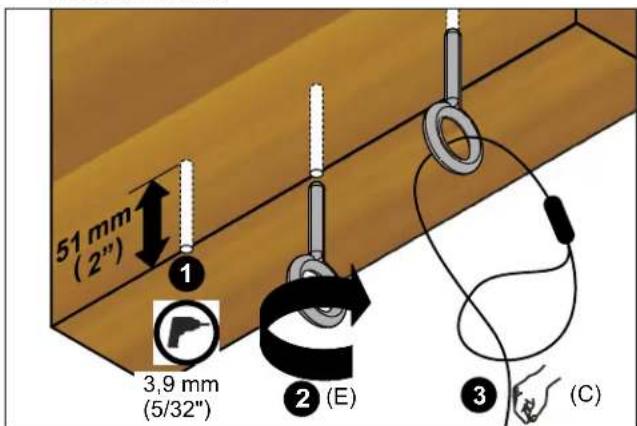 EPSON ELPMBP06 - Structure de plafond en bois - 2