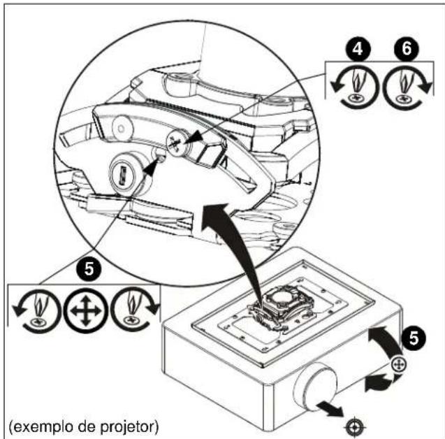 EPSON ELPMBPRH - Ajuste da inclinação (Veja a figura 8) - 1