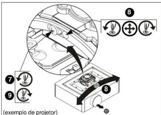 EPSON ELPMBPRH - Ajuste da oscilação (Veja a figura 9) - 1