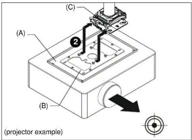 EPSON ELPMBPRH - Attaching to Projector Mount - 2