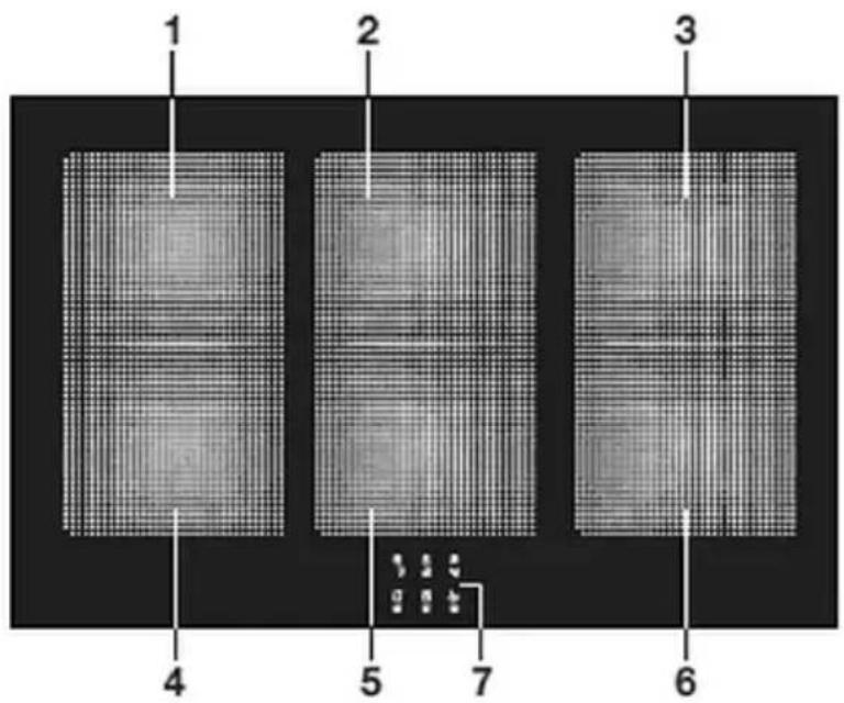 BARTSCHER 6K-EBMF - Plaque à induction / répartition des zones de cuisson - 1