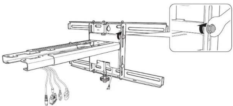 EPSON ELPMB53 - Adjust the vertical slide position of the arm - 2