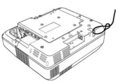 EPSON ELPMB53 - Fixation d'un cable de sécurité - 1
