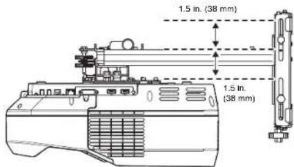 EPSON ELPMB53 - Vertical slide adjustment range - 1