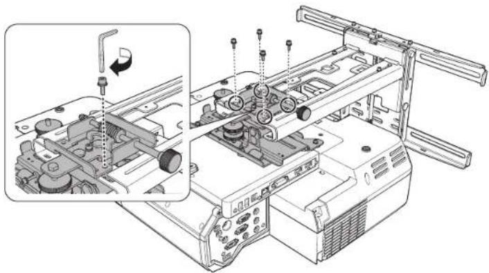 EPSON ELPMB53 - Attach the projector to the wall mount - 4