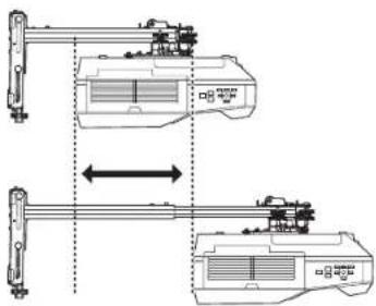 EPSON ELPMB53 - 9Réglez le couillagement vers l'avant/l'arrière - 2